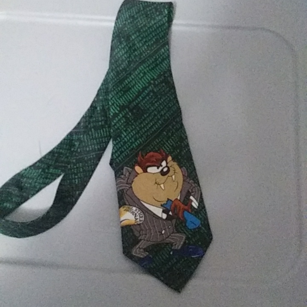 Looney Tunes Mania Taz Stock Market Tie